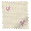 Hearts Blush Curtains swatch image