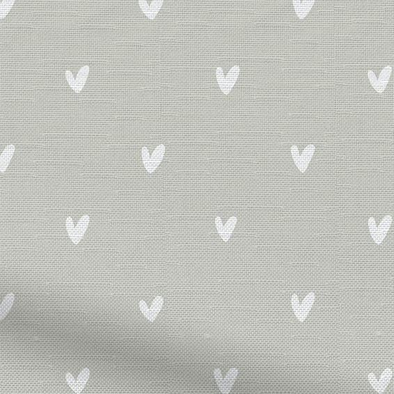 Hearts Grey Roller Blind