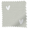 Hearts Grey Curtains swatch image