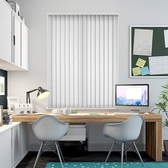 Helva White Vertical Blind