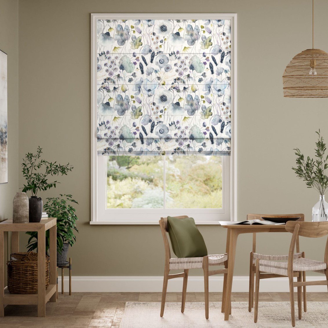 Hibbertia Crocus Cream Roman Blind