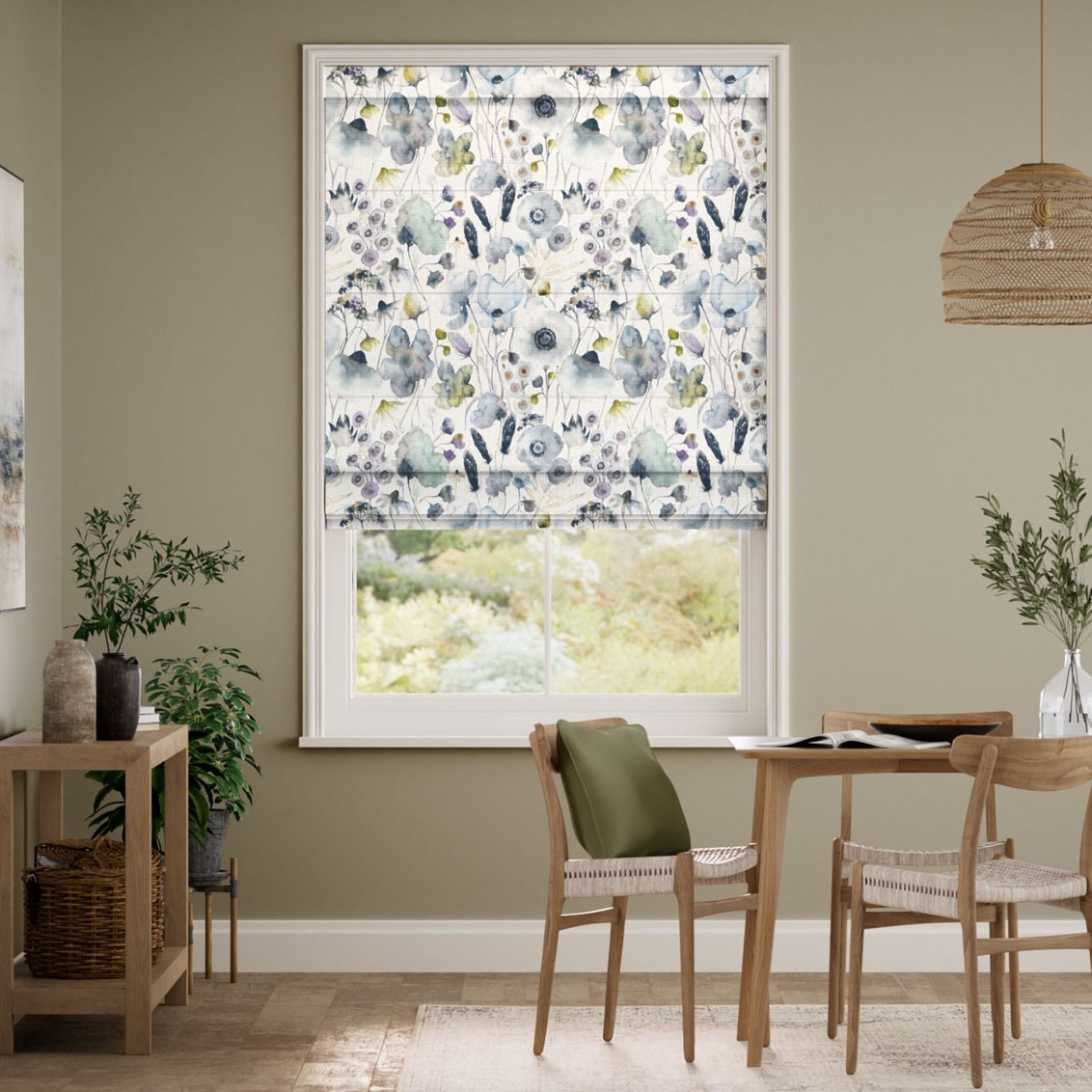 Hibbertia Crocus Cream Roman Blind