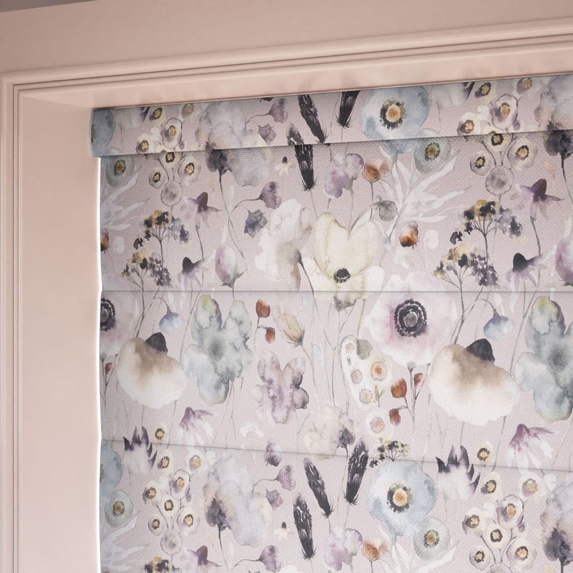 Hibbertia Haze Lavender Roman Blind