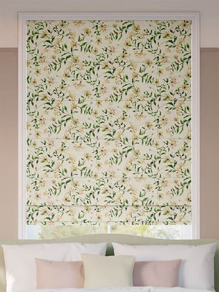 Honeysuckle Yellow Roman Blind thumbnail image