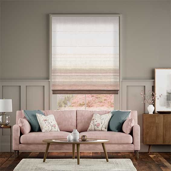 Horizon Blush Roman Blind