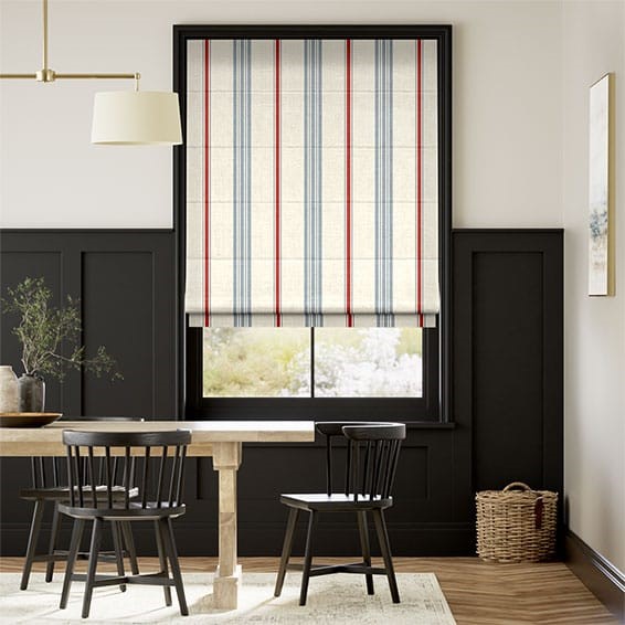 Huntington Poppy Roman Blind