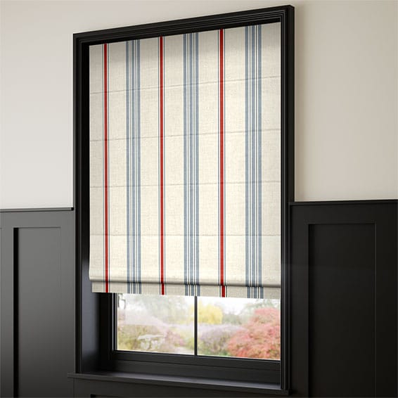 Huntington Poppy Roman Blind
