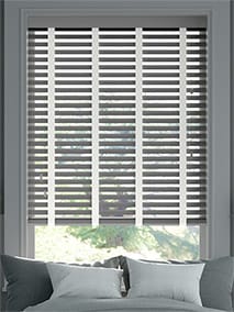 Husky Grey & White Chantilly Wooden Blind thumbnail image