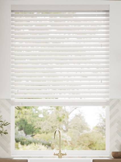 Ice White Wooden Blind thumbnail image