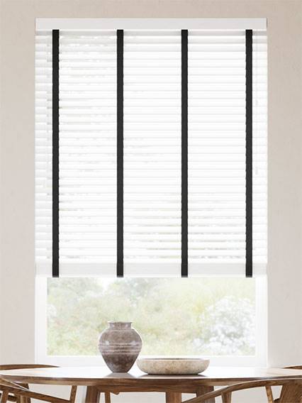 Ice White & Jet Wooden Blind thumbnail image