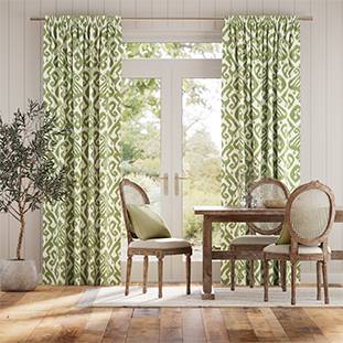 Ikat Damask Cactus Curtains thumbnail image