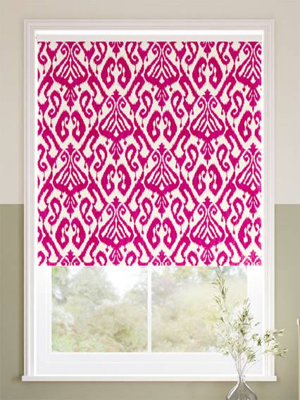 Twist2Go Ikat Damask Cherry Roller Blind thumbnail image