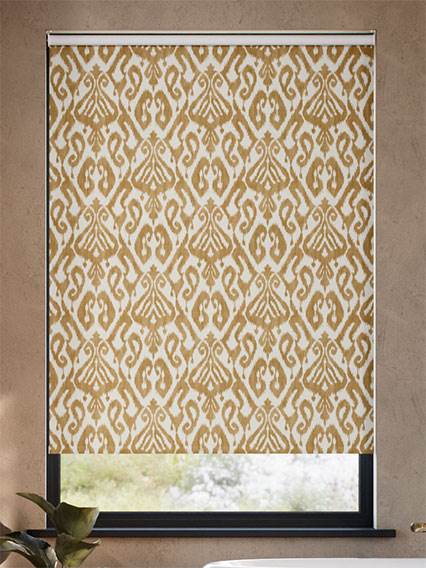 Ikat Damask Gold Roller Blind thumbnail image