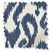 Ikat Damask Ink Blue Curtains swatch image