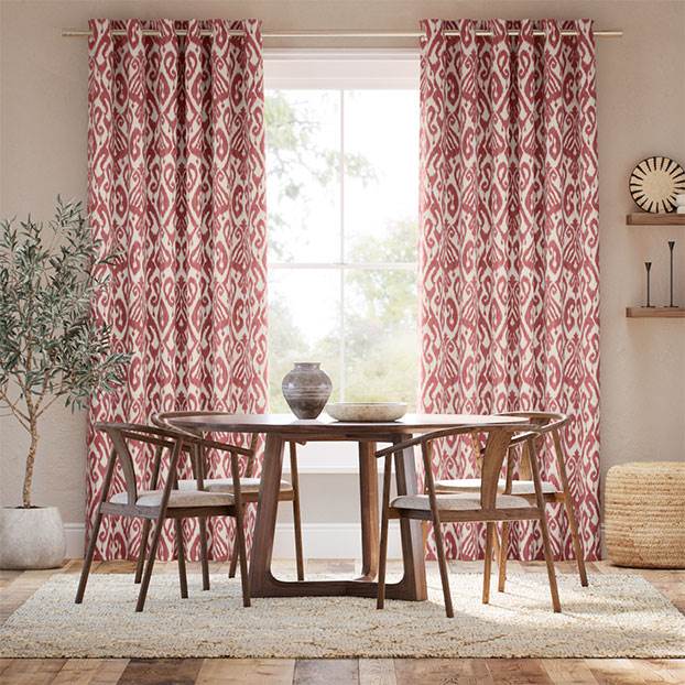 Ikat Damask Russet Curtains thumbnail image
