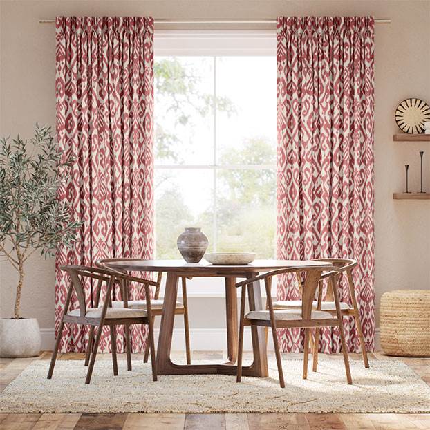 Ikat Damask Russet Curtains thumbnail image