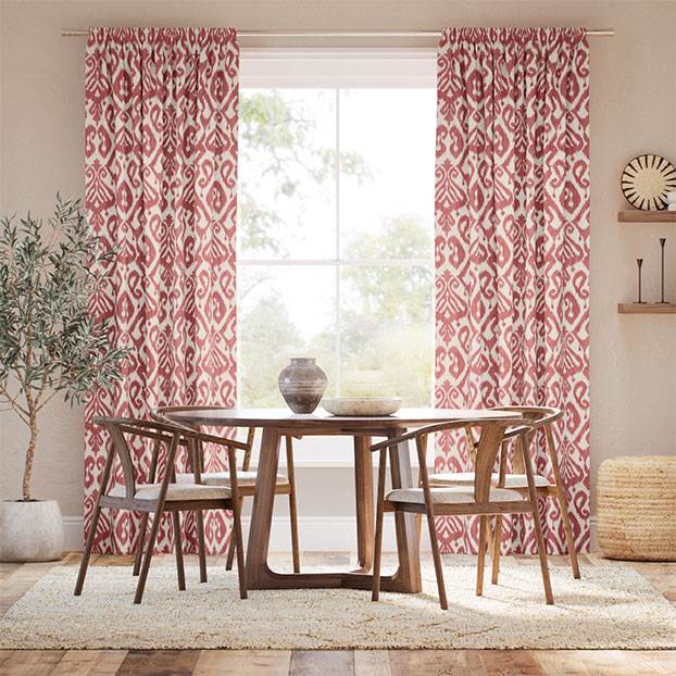 Ikat Damask Russet Curtains thumbnail image