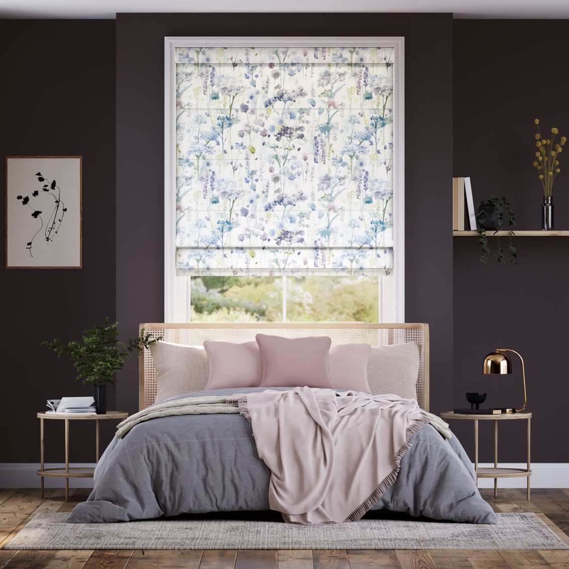 Ilinizas Violet Roman Blind