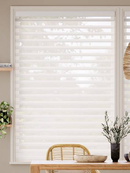 Illusion Cotton White Illusion Roller Shades thumbnail image