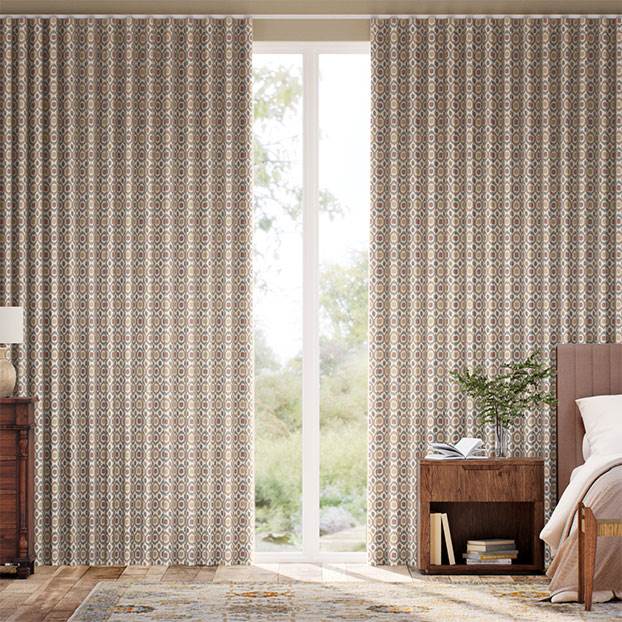 Inca Spot Neutral & Mineral Curtains thumbnail image