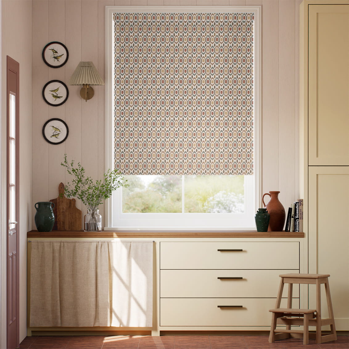 Inca Spot Neutral & Mineral Roller Blind