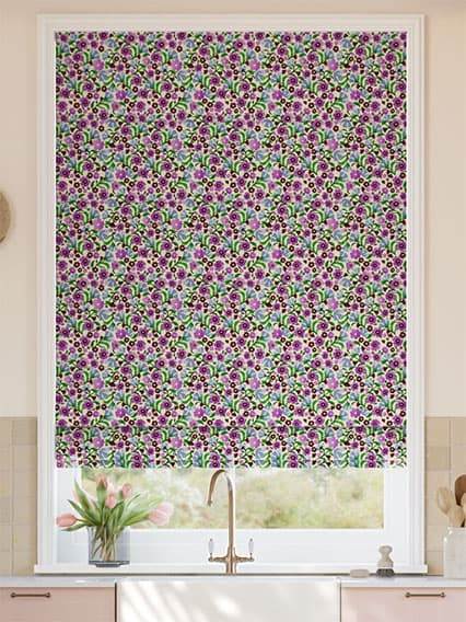Indian Summer Ditsy Plum & Purple Roman Blind thumbnail image