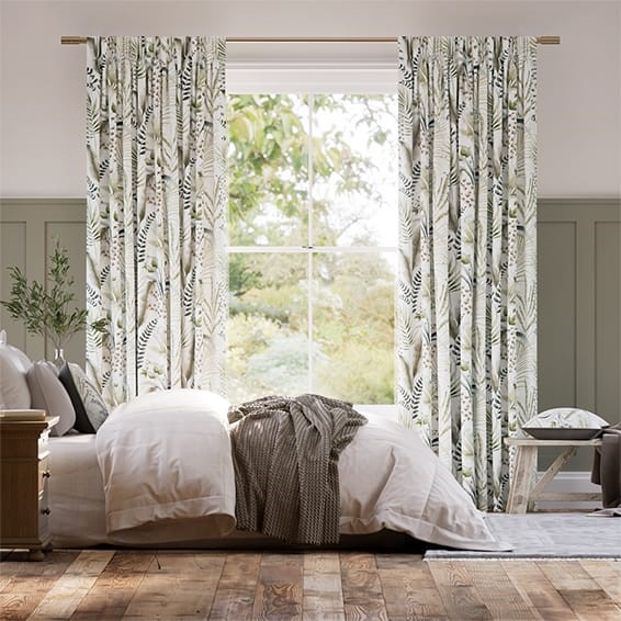 Inky Botanical Naturals Curtains