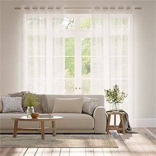 Ionian Voile Cloud White Curtains thumbnail image