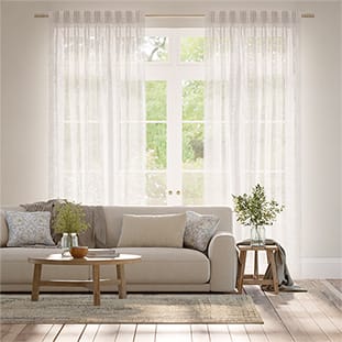 Ionian Voile Cloud White Curtains thumbnail image