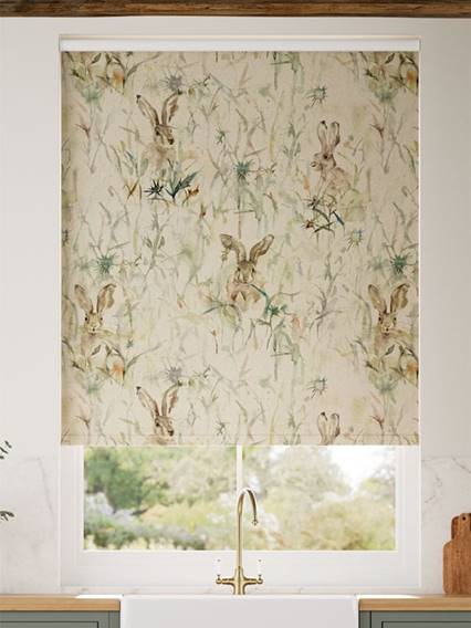 Twist2Go Jack Rabbit Blackout Linen Roller Blind thumbnail image