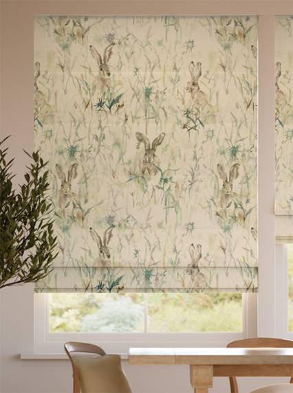 Jack Rabbit Linen Roman Blind thumbnail image