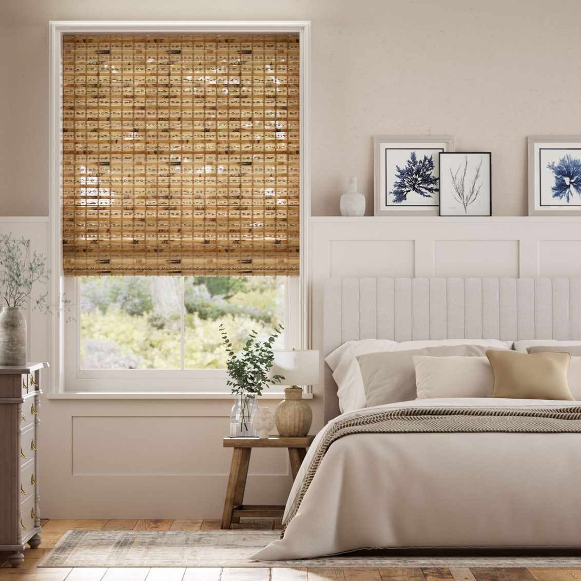 Java Cedar Roman Blind