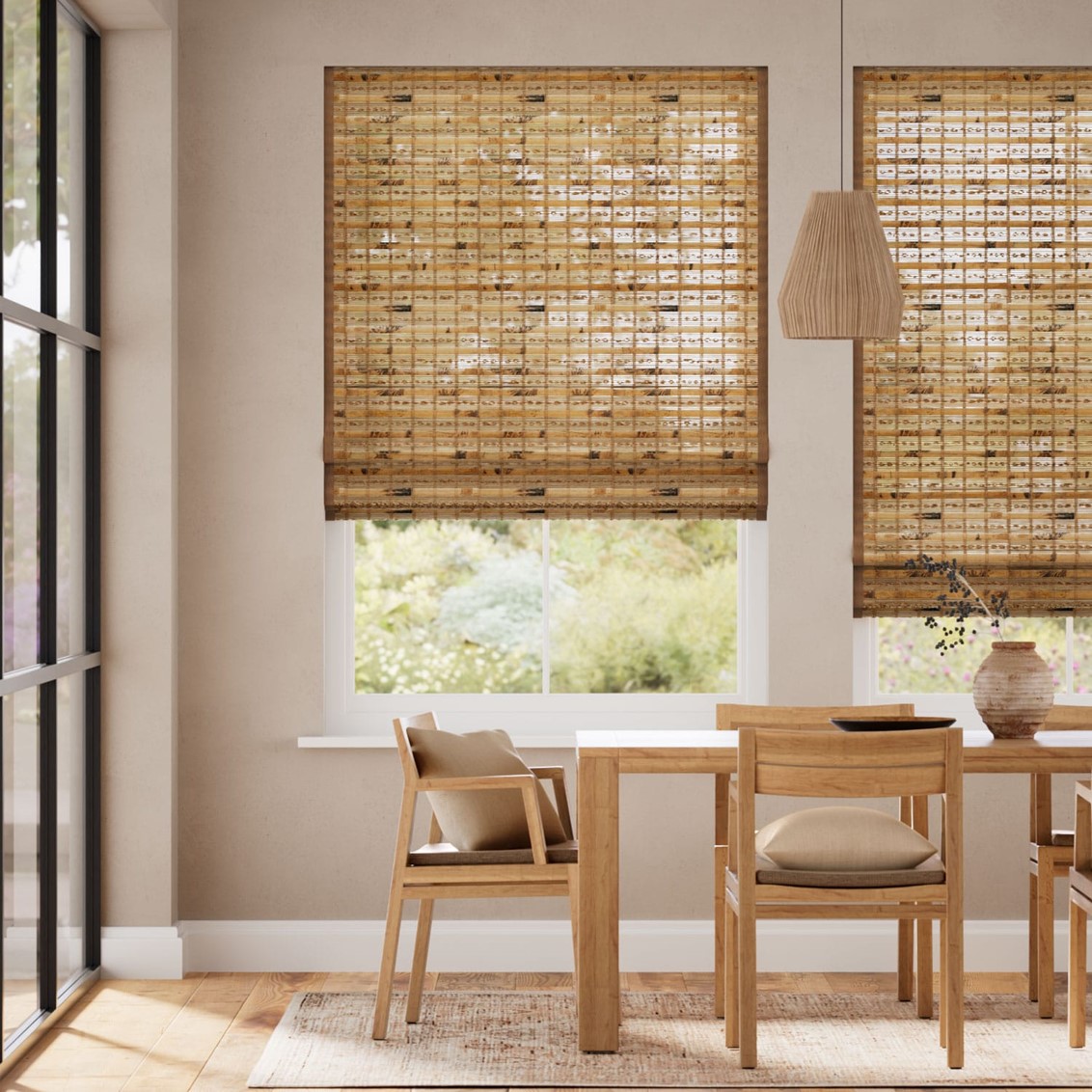 Java Cedar & Demerara Roman Blind