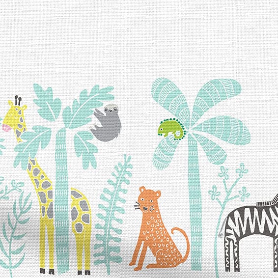 Jolly Jungle Blackout Chalk Roller Blind