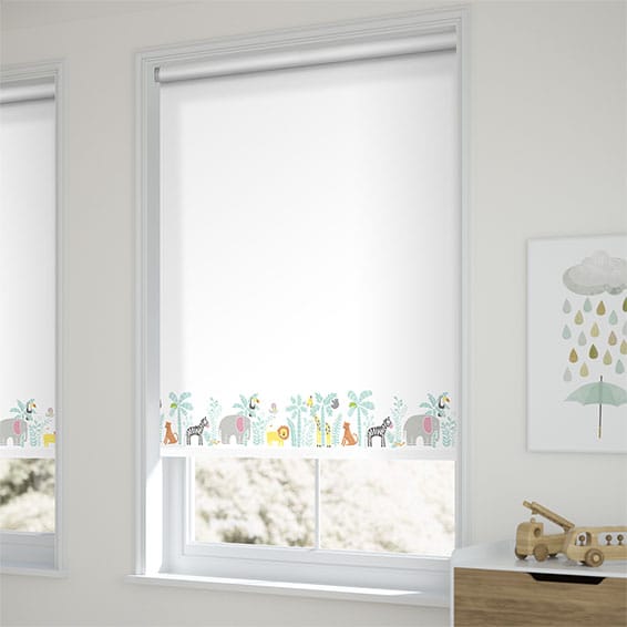 Jolly Jungle Blackout Chalk Roller Blind