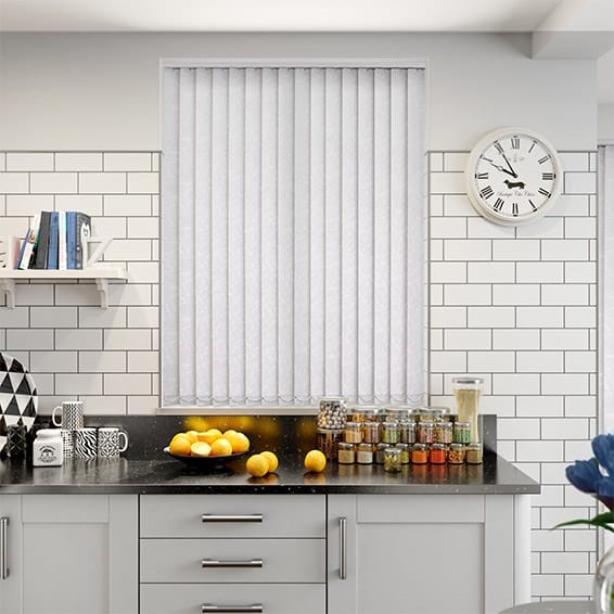 Jubilee Bright White Vertical Blind