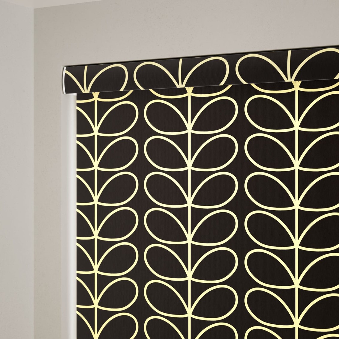 Jumbo Linear Stem Liquorice Roller Blind