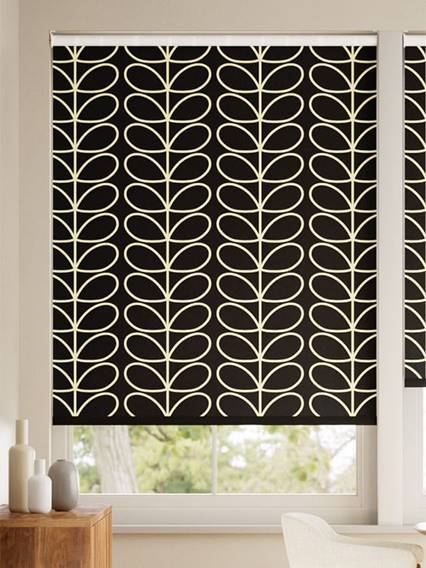 Jumbo Linear Stem Liquorice Roller Blind thumbnail image