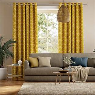 Jumbo Linear Stem Sunflower Curtains thumbnail image