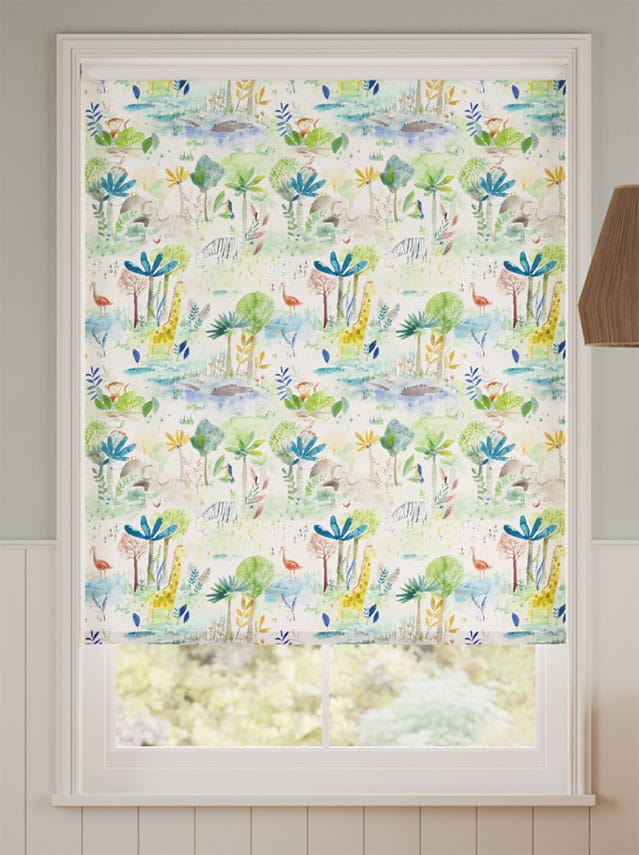 Jungle Fun Blackout Primary Roller Blind thumbnail image