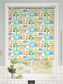 Twist2Go Jungle Jiggle Blackout Funky Brights Roller Blind thumbnail image