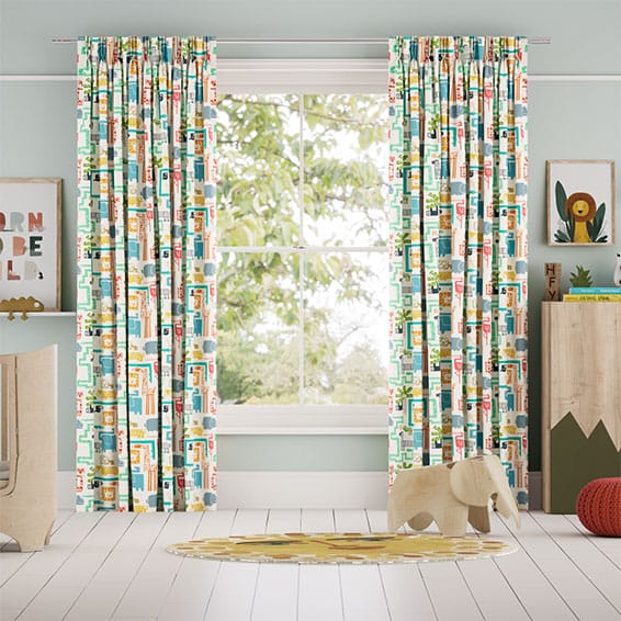 Jungle Jiggle Funky Brights Curtains