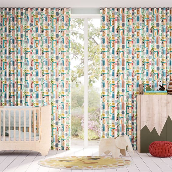 Jungle Jiggle Funky Brights Curtains