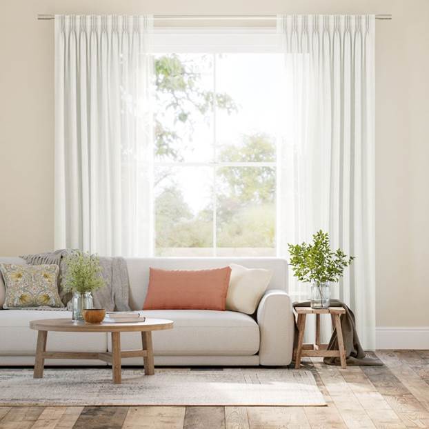 Juno Voile Warm White Curtains thumbnail image
