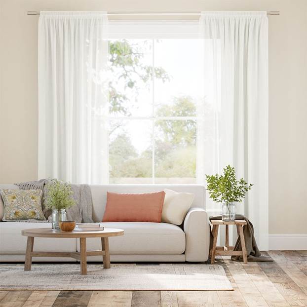 Juno Voile Warm White Curtains thumbnail image