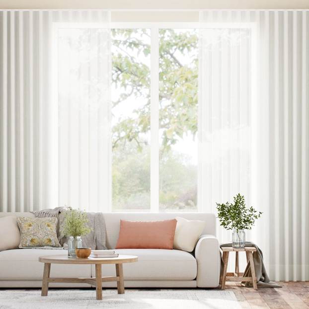 Juno Voile Warm White Curtains thumbnail image