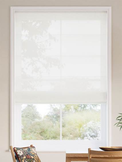 Juno Voile Warm White Roman Blind thumbnail image