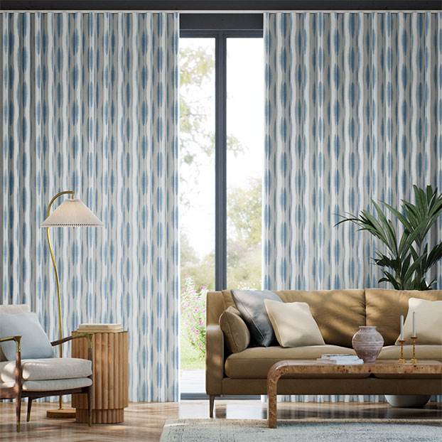 Kasuri Sky Curtains thumbnail image