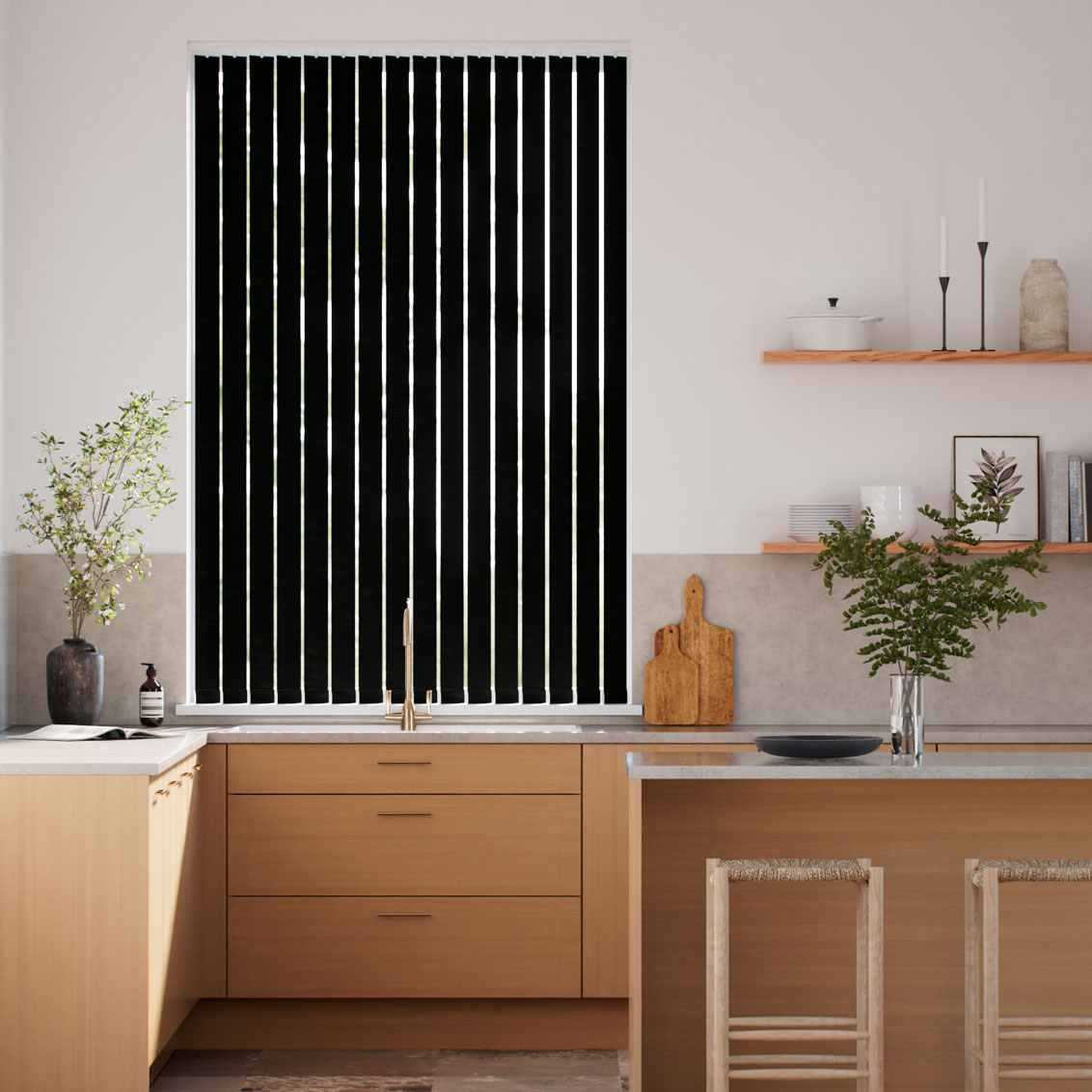 Kendal Jet Black Vertical Blind