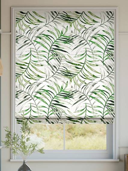 Kentia Linen Leaf Roman Blind thumbnail image